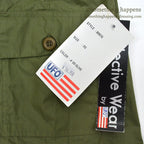 1990's~ DEADSTOCK UFO REFLECTIVE WEAR WIDE PANTS OLIVE...XS