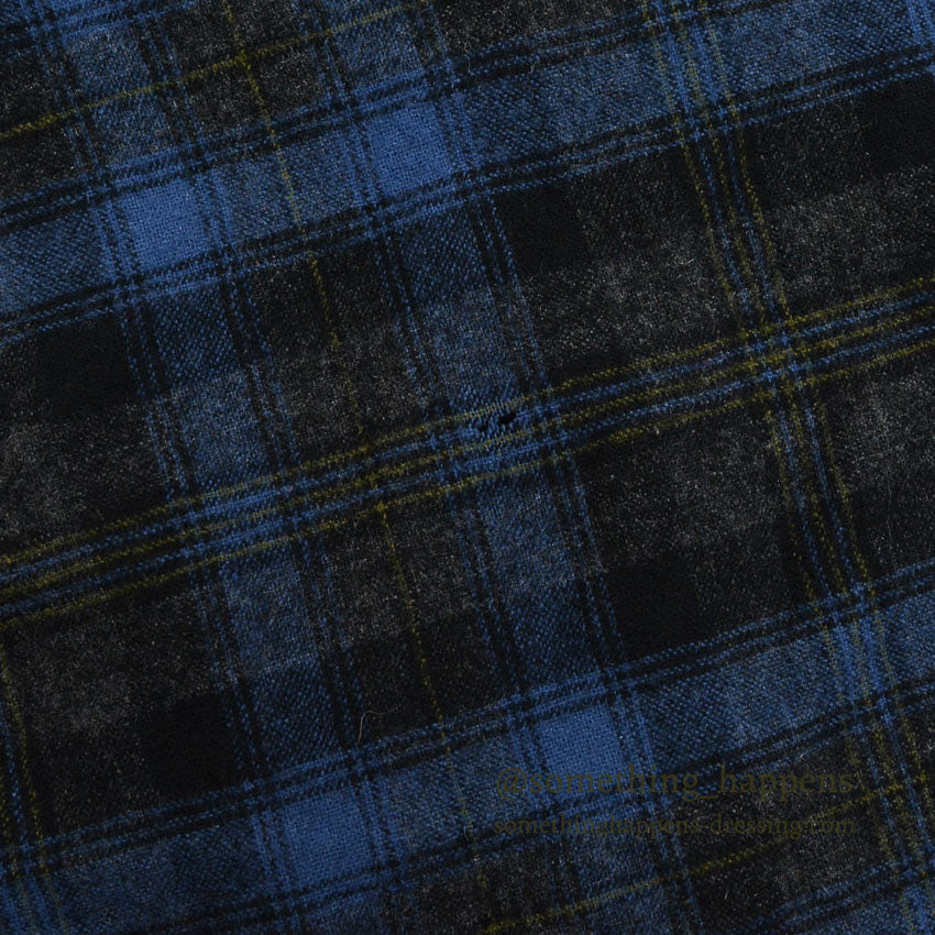 1950's PENDLETON OMBRE PLAID WOOL ROBE ... L