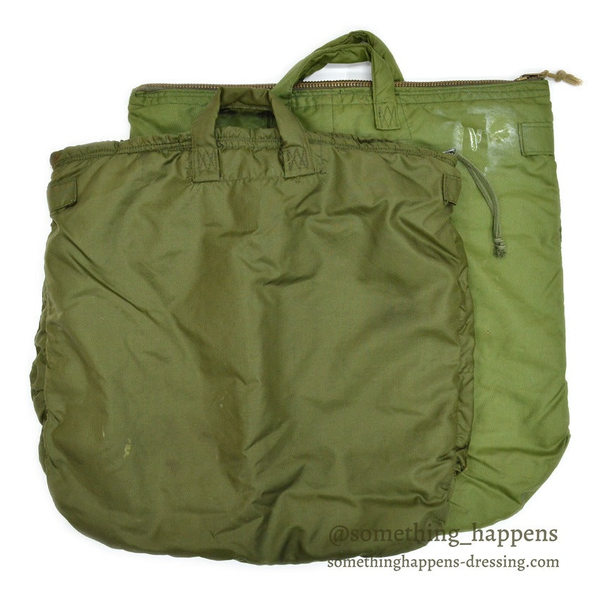 1970's U.S.A.F. BAG, FLYING HELMET, NYLON ALUMINUM ZIPPER ...