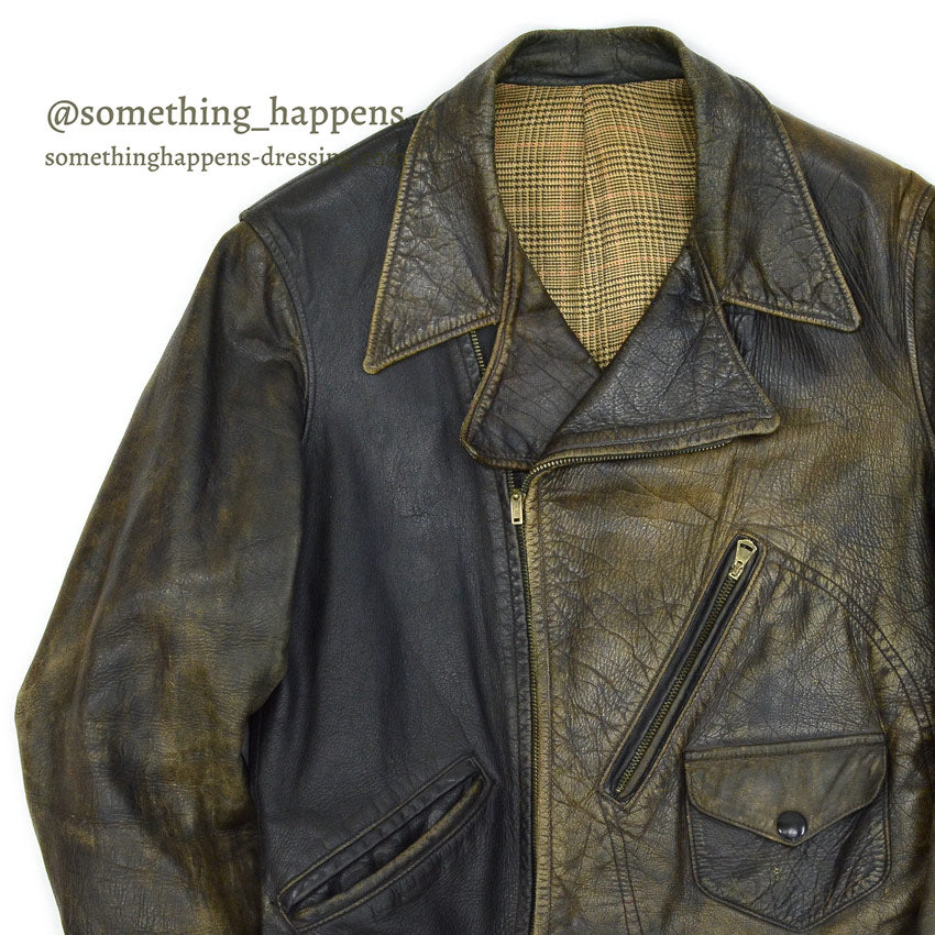 1930's TWO TONE HORSEHIDE LEATHER SPORTS JACKET ...