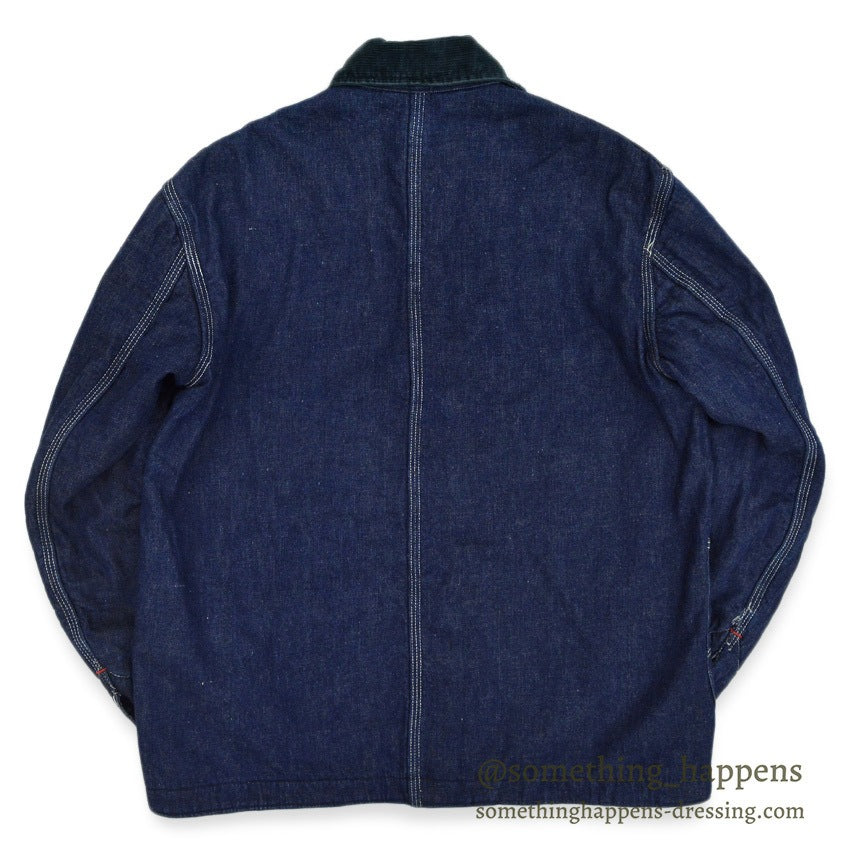 1950's UNKNOWN DENIM COVERALL BLANKET DARK... Fits like 36