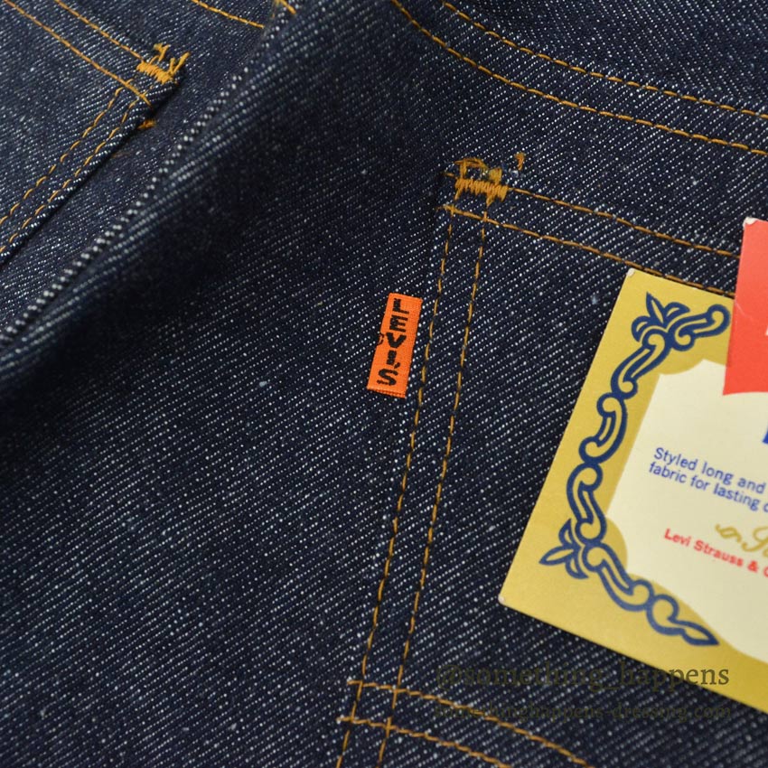 1970's DEADSTOCK LEVI'S 646 BIG-E DENIM PANTS... W34 L36
