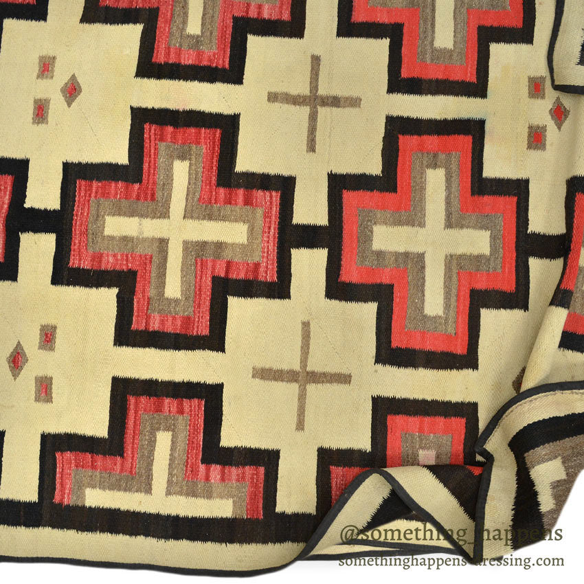 c.1930's NAVAJO RUG CROSS PATTERN... 170cm×133cm