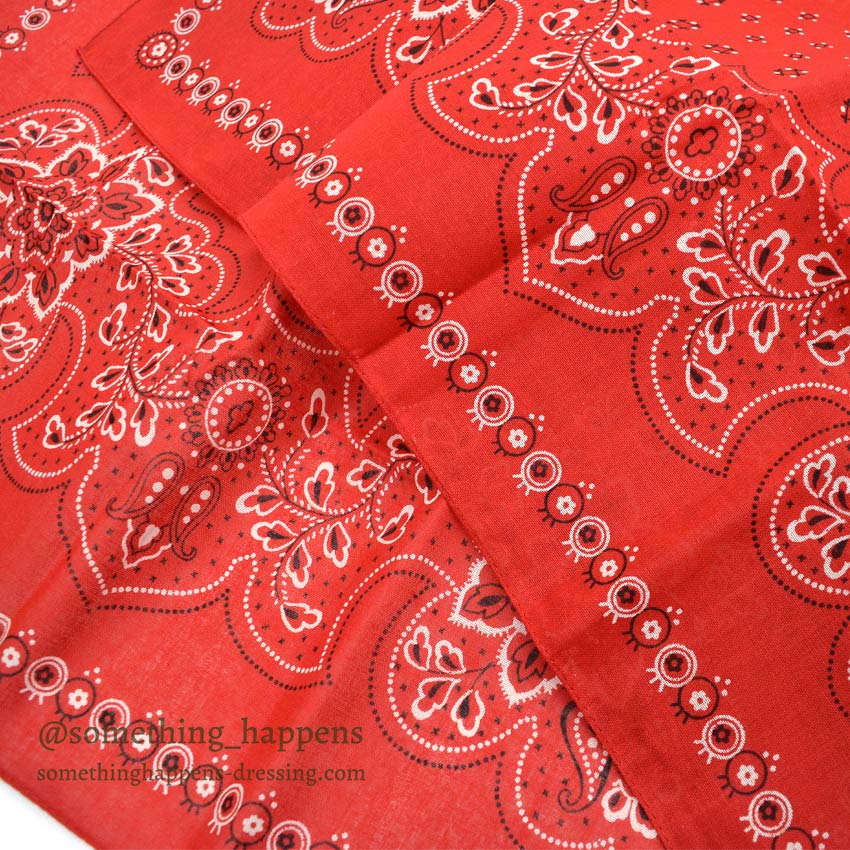 1960s DEADSTOCK ELEPHANT BRAND BANDANA RED ORIGINAL PACKAGE ... 2 pieces