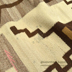 c.1920's J.B.MOORE SWASTIKA CRYSTAL STORM PATTERN NAVAJO RUG... 171cm×91cm