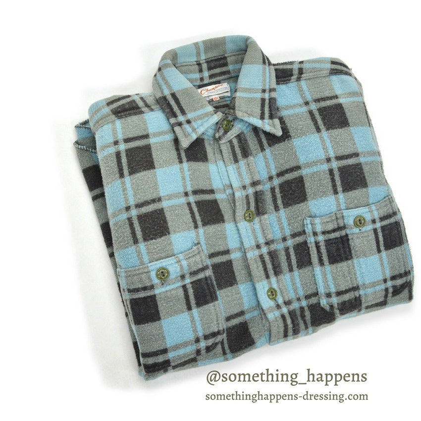 1970's〜 CHAMPION COTTON BLANKET SHIRT ... 151/2