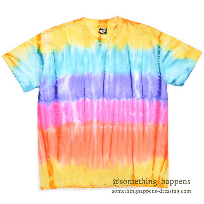 1990's SCREEN STARS BEST BORDER TIE DYE T-SHIRT ... XL