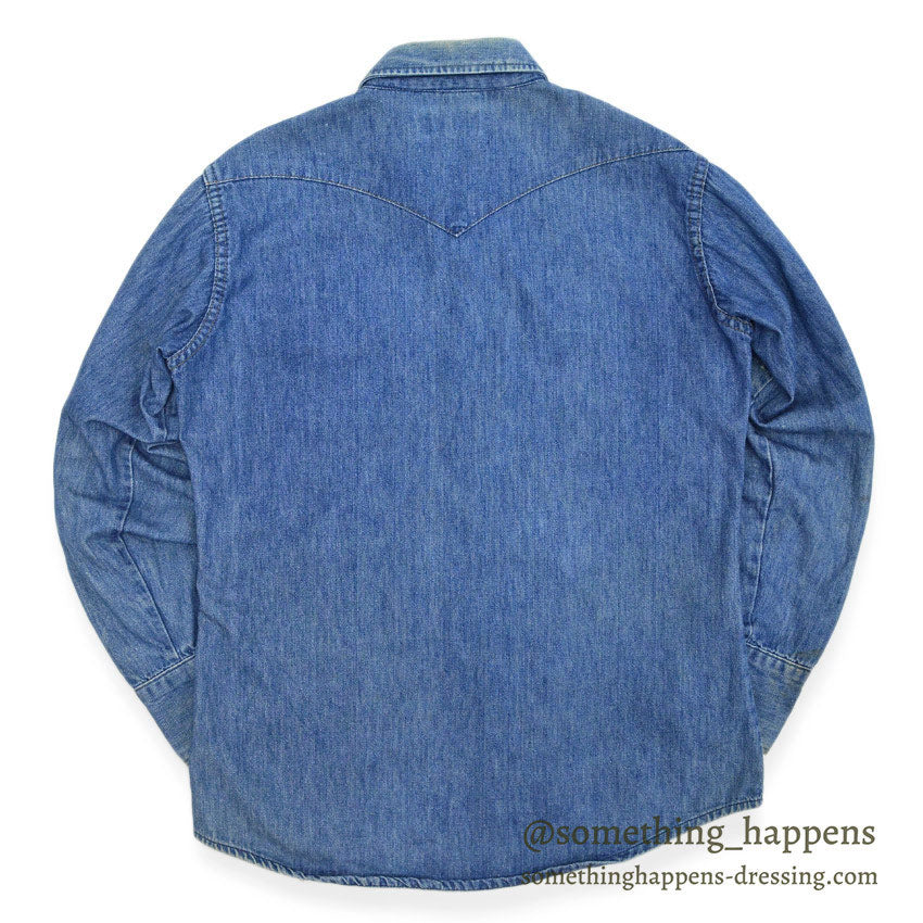 1980's BIGMAC DENIM WESTERN SHIRT ... MEDIUM