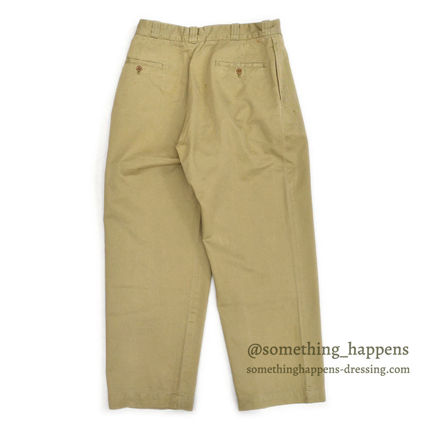 1950's USARMY TROUSERS MEN'S, COTTON UNIFORM TWILL... W31/L30
