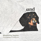 1990's NJ CROCE BLACK DACHSHUND PRINT T-SHIRT ... L