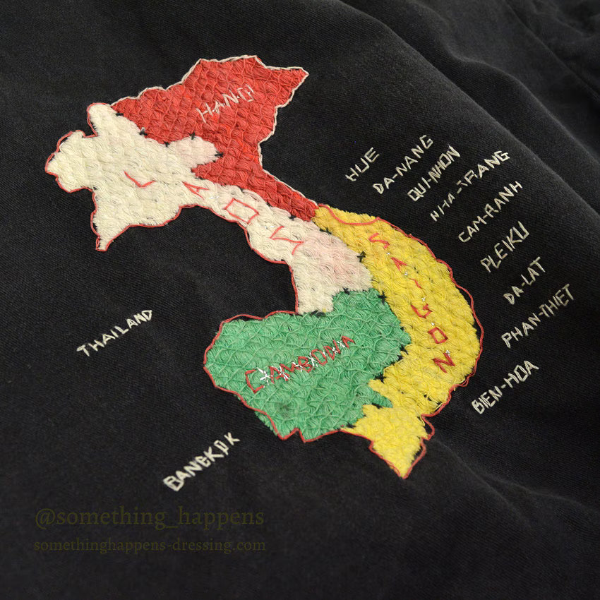 1960s Vietnam Souvenir Jacket (Sizes 66-67) ... L to XL