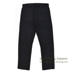 1970s UNKNOWN Piqué Black Tapered Pants... W31/L29