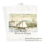 1990's WILDWOOD PRODUCTIONS ウィンスロー ホーマー ART PRINT T-SHIRT ... XL