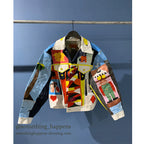 1970's Levi's FOLK ART PAINT 70505 small-e DENIM JACKET NON WASH ... 44