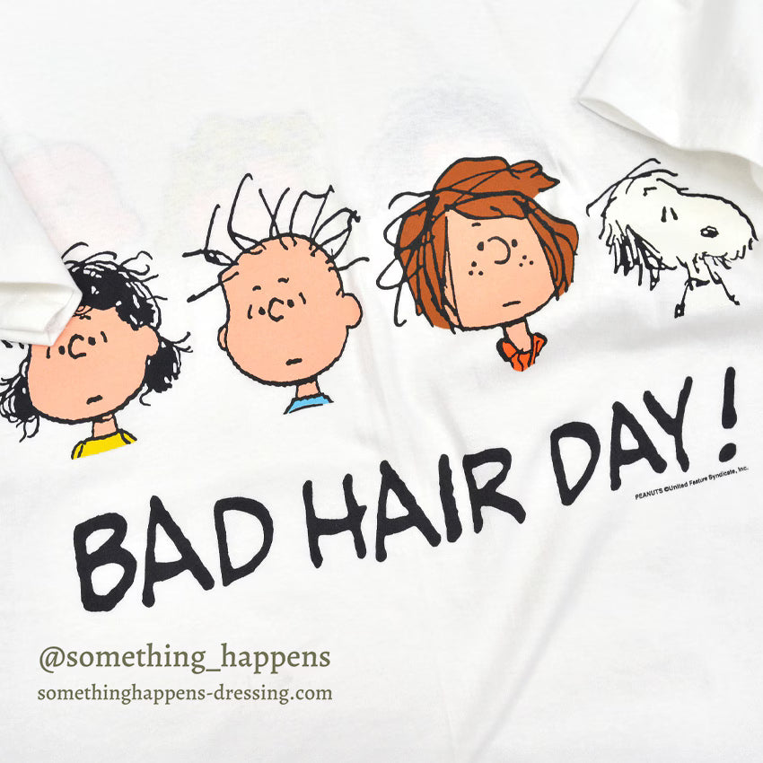 1990's DEADSTOCK CHANGES PEANUTS BAD HAIR DAY! T-SHIRT ... L