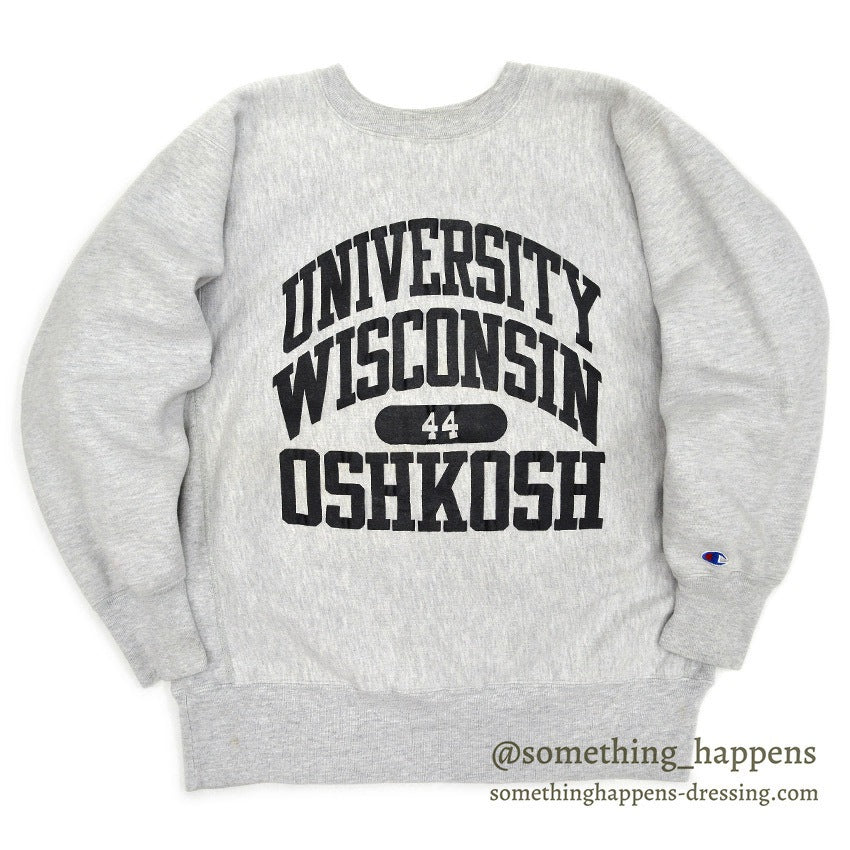 1980's CHAMPION UNIVERSITY WISCONSIN OSHKOSH REVERSE WEAVE SWEAT SHIRT ... L