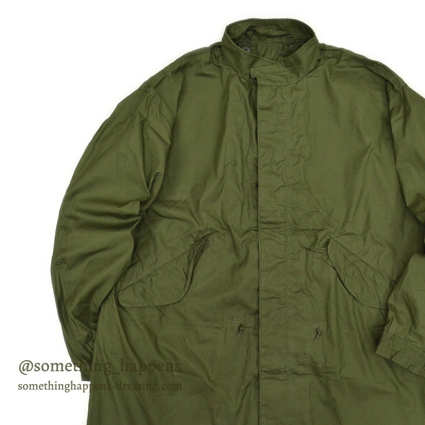 1960s Deadstock US Army Parka, Men's, M-65, Aluminum Zipper, Full Set... Medium