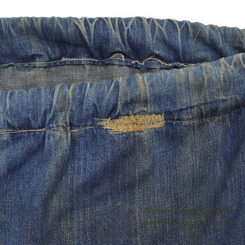 1940's USARMY WW2 DENIM LAUNDRY BAG STENCIL FADED...