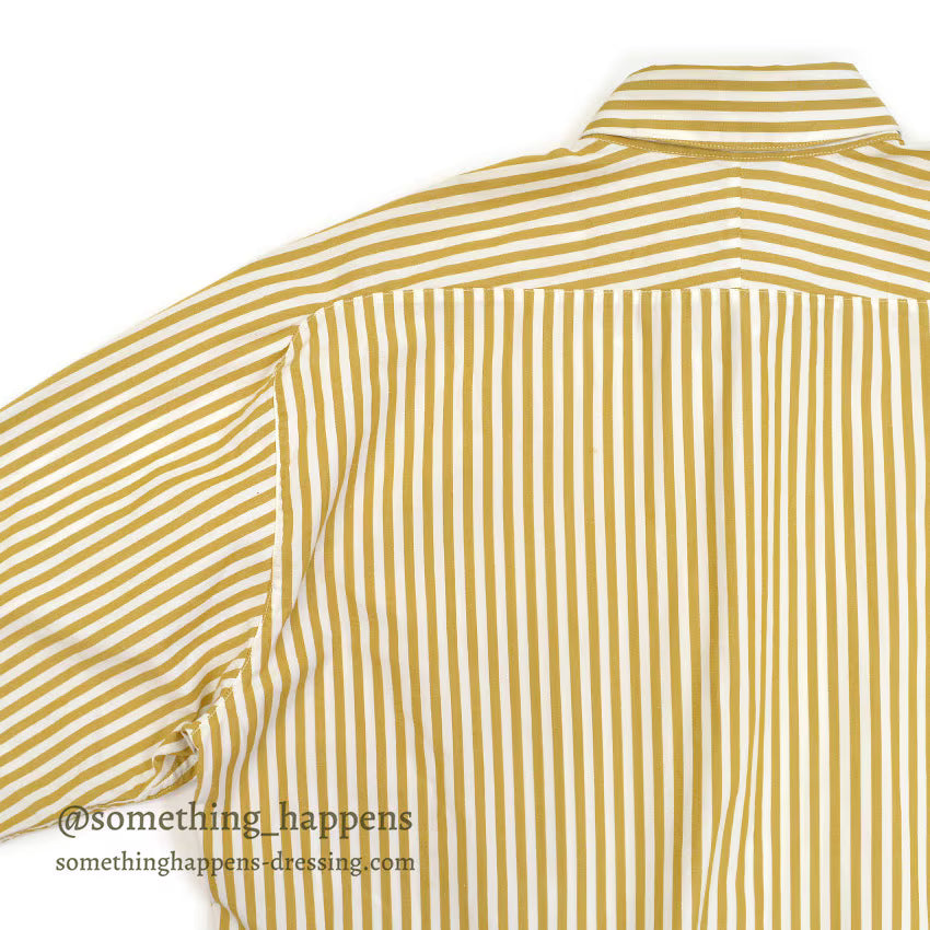 1980's BANANA REPUBLIC SAFARI & TRAVEL STRIPE SHIRT ... M