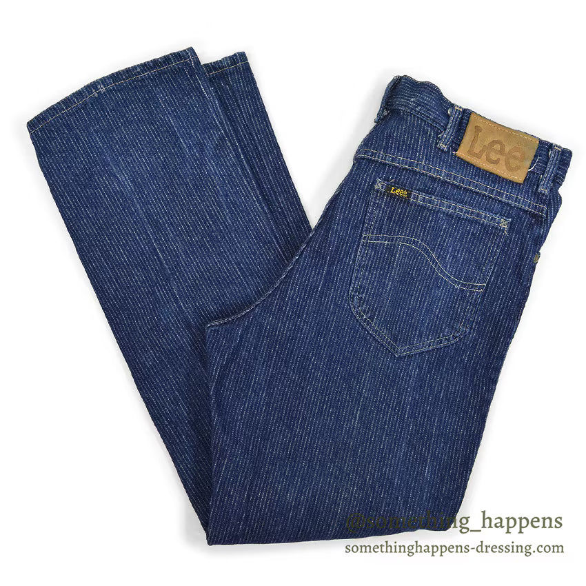 1980's Lee 200 STRIPE DENIM PANTS...W34/L30