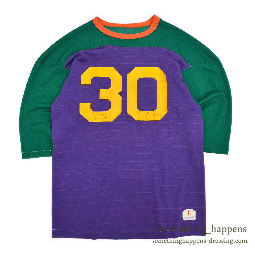 1970's CHAMPION CRAZY COLOR FOOTBALL SHIRT... L