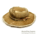 1980's~ BICK HAND MADE SHEARLING HAT MINT...L