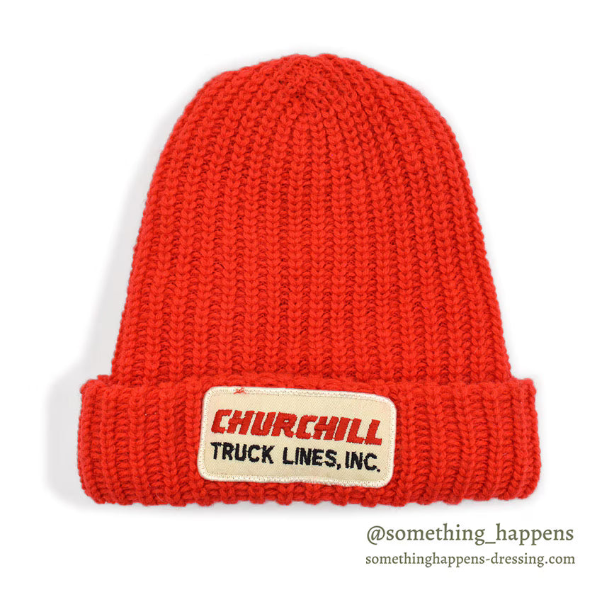 1980's TRUCKER STOCKING KNIT CAP...