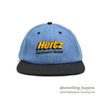 1990's DEADSTOCK HERTZ DENIM / BLACK CAP...