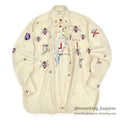 1940's~ THE COLONEL BY MACK MILITARY COOTIE EMBROIDERY SHIRT ... 15