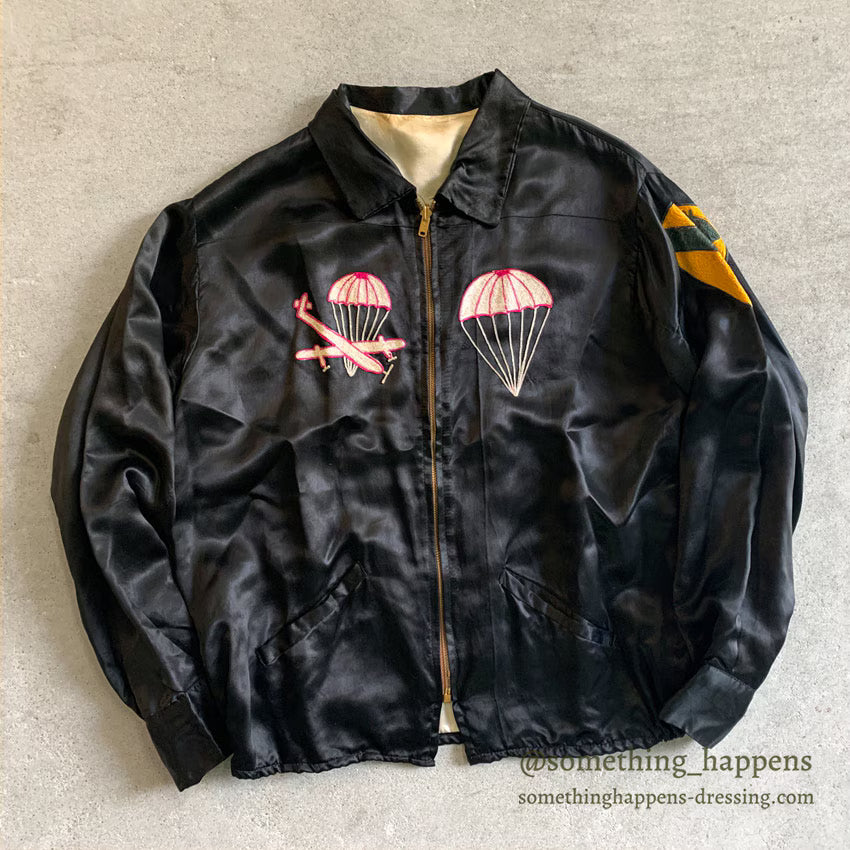 1960s Vietnam Souvenir Jacket (Vietnamese style) 1st CAV Paratrooper...