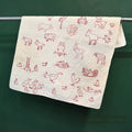 REDWORK HAND EMBROIDERY PATTERN BABY QUILT...85cm/64cm