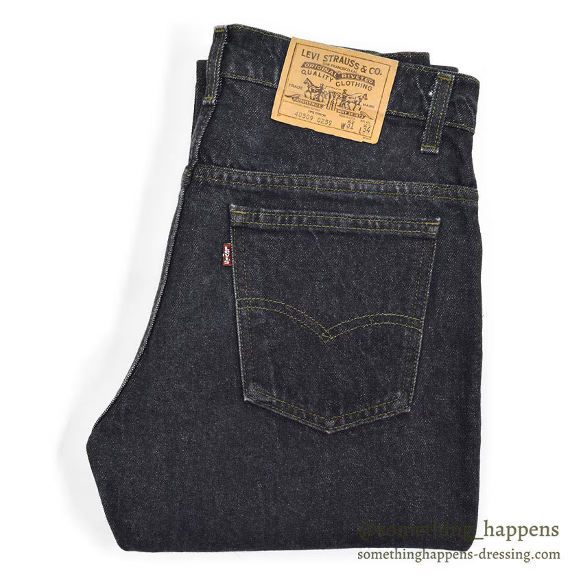 1980's Levi's 509 BLACK DENIM PANTS...W31/L34