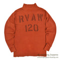 1970's U.S.NAVY FLIGHT DECK CREWMAN'S JERSEY STENCIL ... EXTRA LARGE