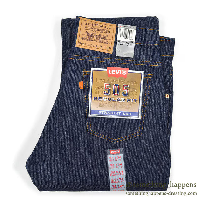 1990's DEADSTOCK Levi's 505 DENIM PANTS Made in USA... W34/L34