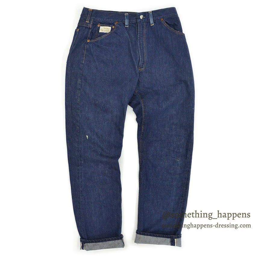 1960's POWR HOUSE MONTGOMERY WARD 101 DENIM PANTS SELVAGE... W34/L29