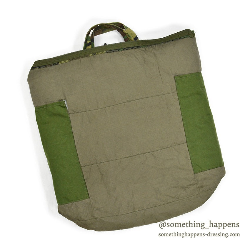 WOODLAND CAMO PATTERN FLYER'S HELMET BAG...