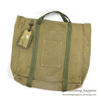 1950's~ MILITARY CANVAS TOTE BAG...