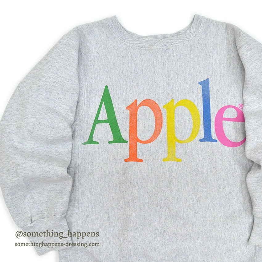 1980's~ HANES THE APPLE COLLECTION SWEAT SHIRT TYPE REVERSE WEAVE ... L