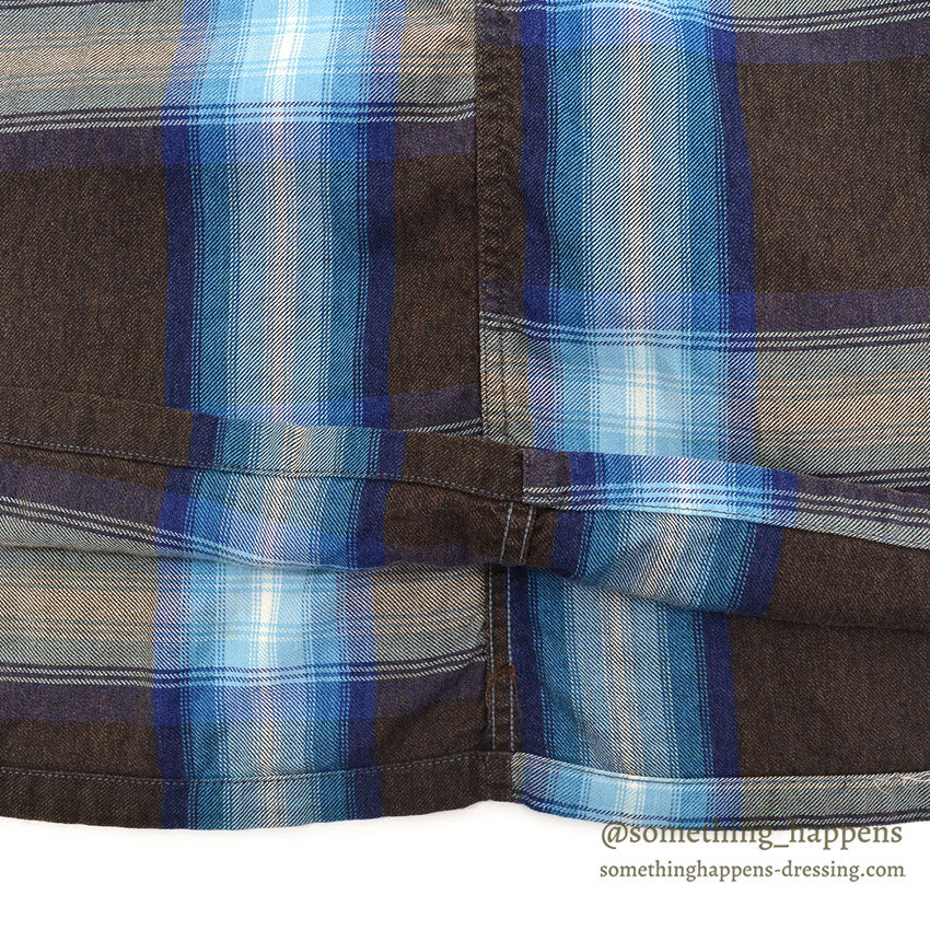 1960's DONEGAL OMBRE CHECK SHIRT...S