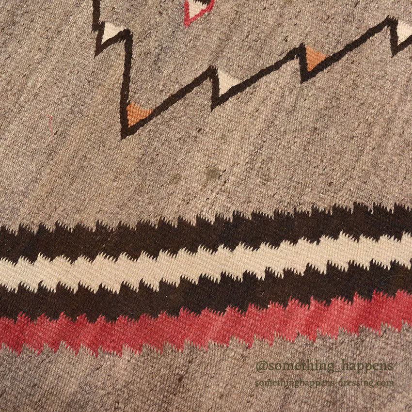~1930's NAVAJO RUG DIAMOND / LINE... 175cm/108cm