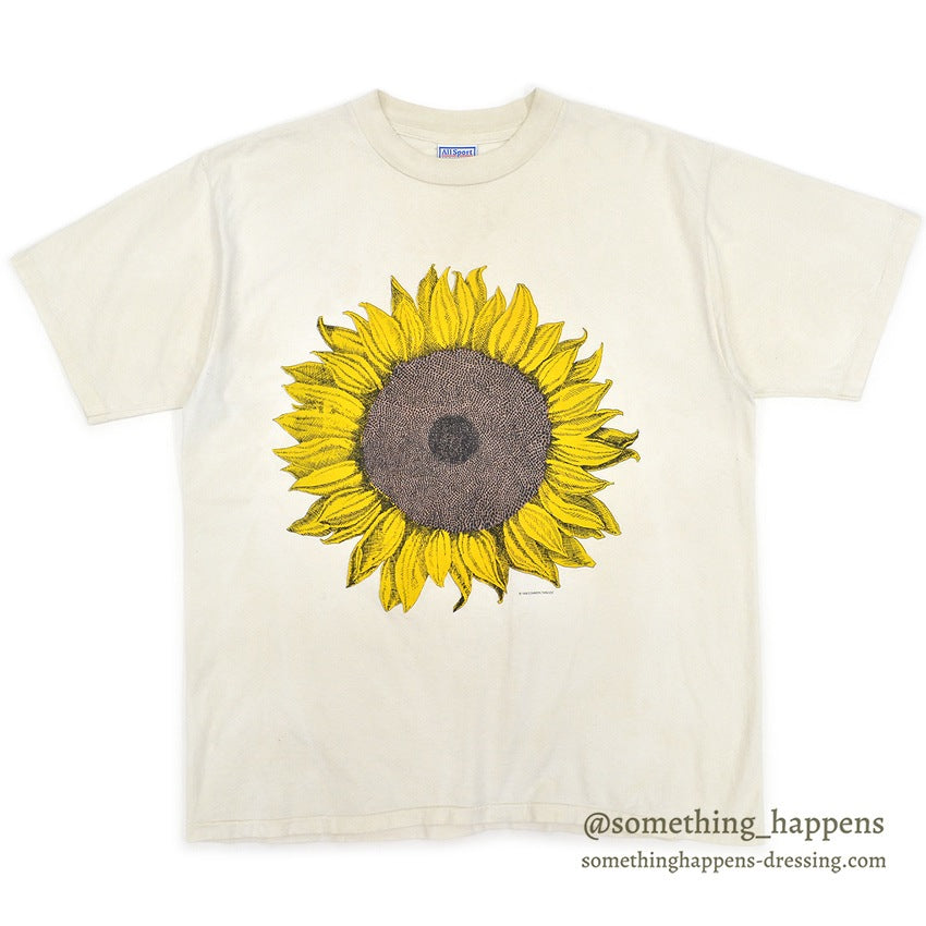 1990's ALL SPORT SUN FLOWER T-SHIRT...XL