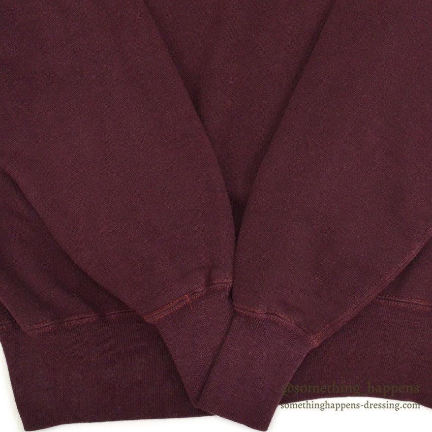 1940's~ CHAMPION CREWNECK BLANK SWEAT SHIRT MAROON ... LARGE