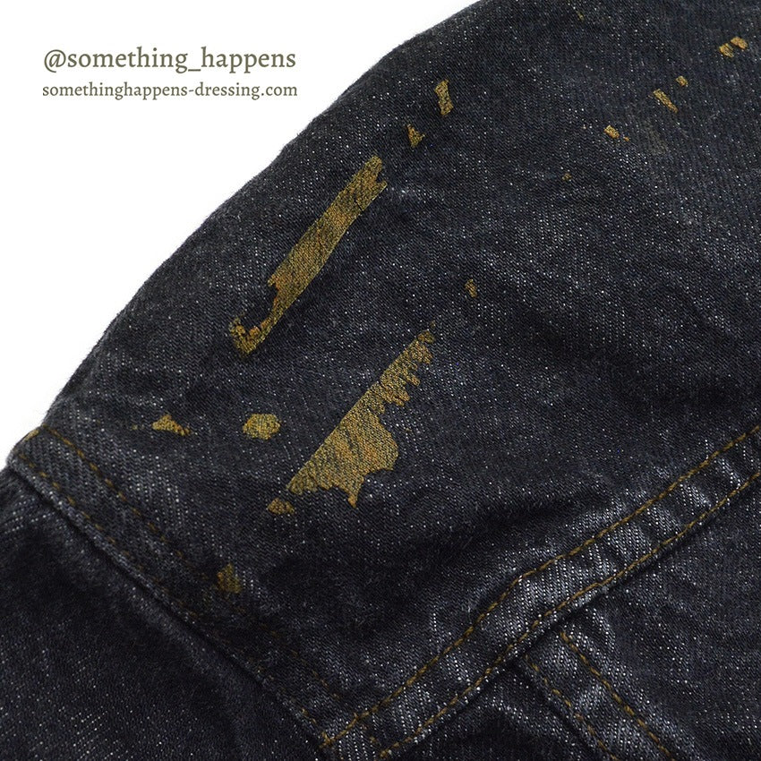 1980's Levi's 70506-0259 BLACK DENIM JACKET... 42R