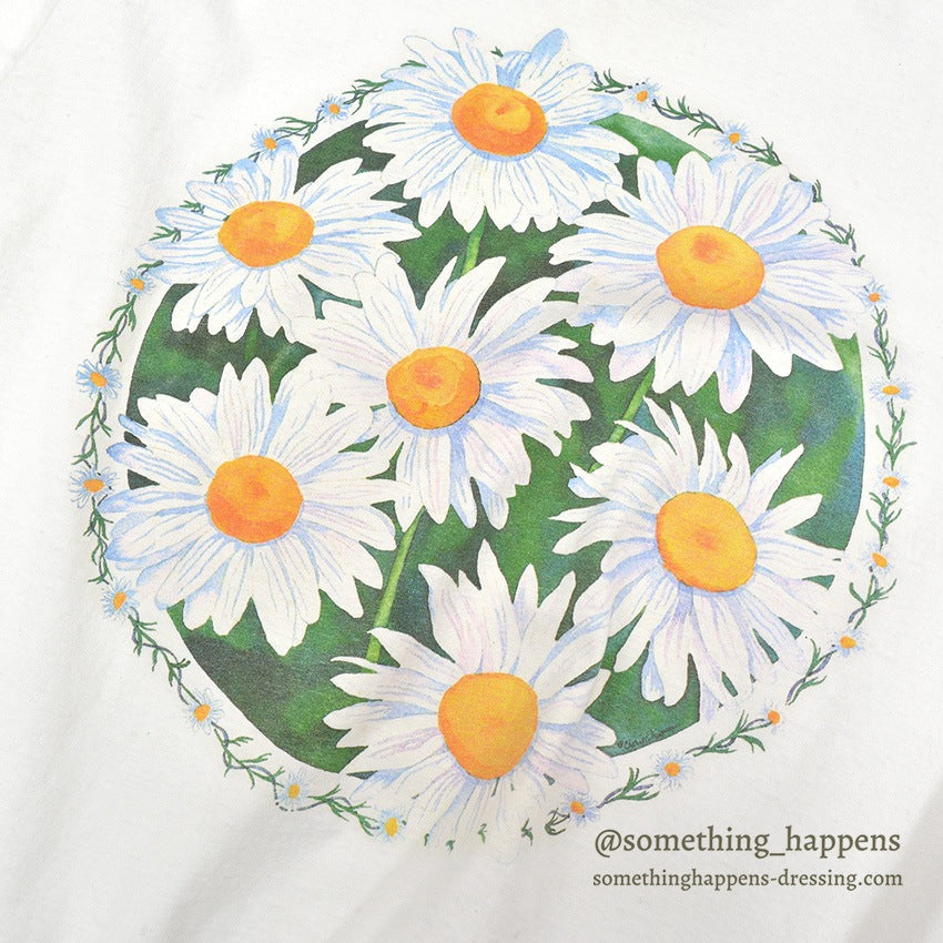1990's DOWN TO EARTH PRODUCTS DAISY FLOWER PRINT T-SHIRT ... XL