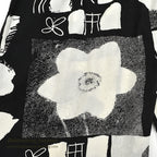 1980's JAMS WORLD FLOWER MONOCHROMATIC RAYON PANTS...M