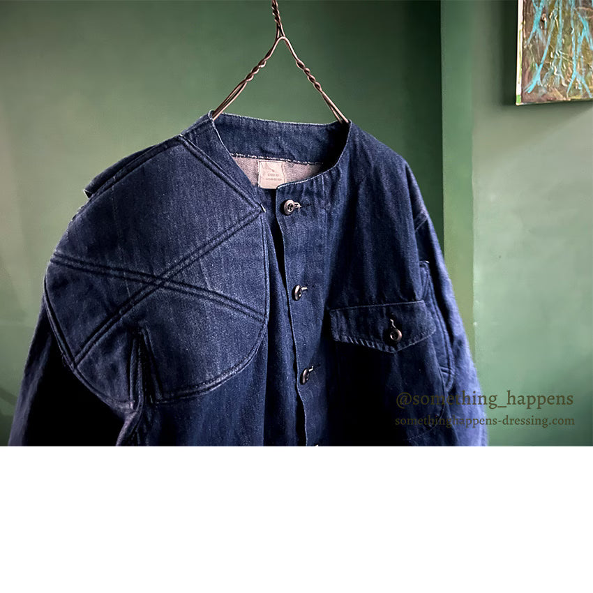 ~1980's USMILITARY COAT, SHOOTERS BLUE DENIM JACKET ... M