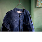 ~1980's USMILITARY COAT, SHOOTERS BLUE DENIM JACKET ... M