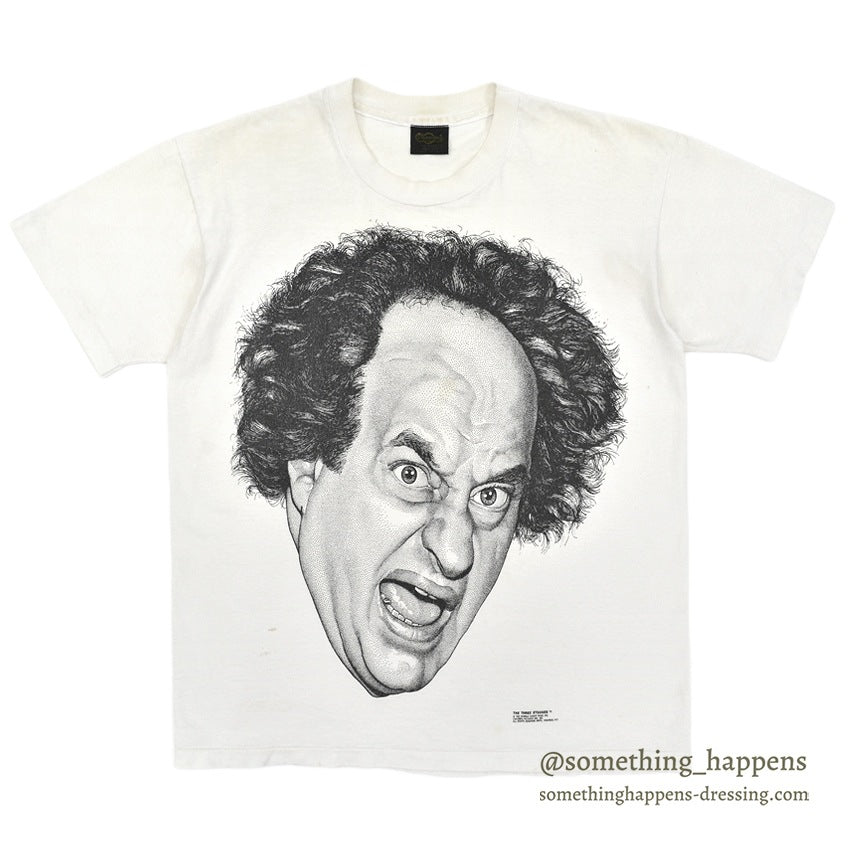 1990's THE THREE STOOGES LARRY FACE PRINT T-SHIRT ... L
