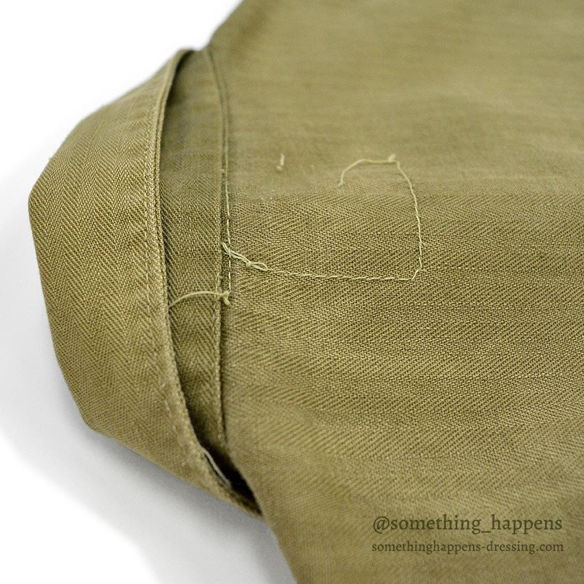~1940's METAL BUTTON TWO POCKETS HBT JACKET...