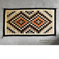 1940's~ NAVAJO RUG DOUBLE DIAMONDS PATTERN... 145cm/78cm
